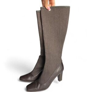 Amalfi Chic‎ True Vintage Italian Leather mid calf boots with pointed toe